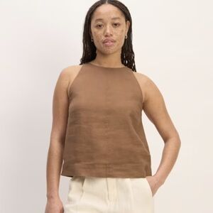 EVERLANE The Linen High-Neck Tank